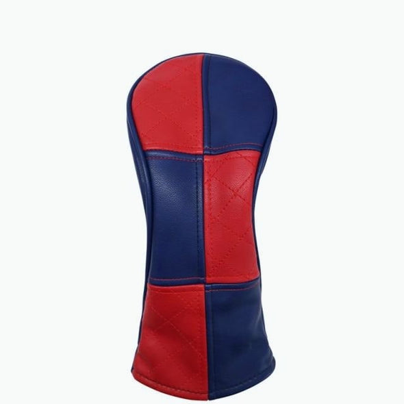 Golf Red And Blue Checker Wood Clubhead Cover (Driver Only)