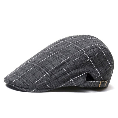 Golf Classic Flat Cap (Charcoal)