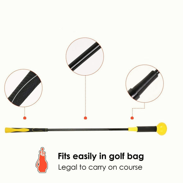 Golf Flex Rod Swing Trainer (Gold 40 Inch)