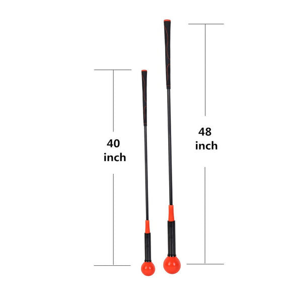 Golf Flex Rod Swing Trainer (Orange 40 Inch)