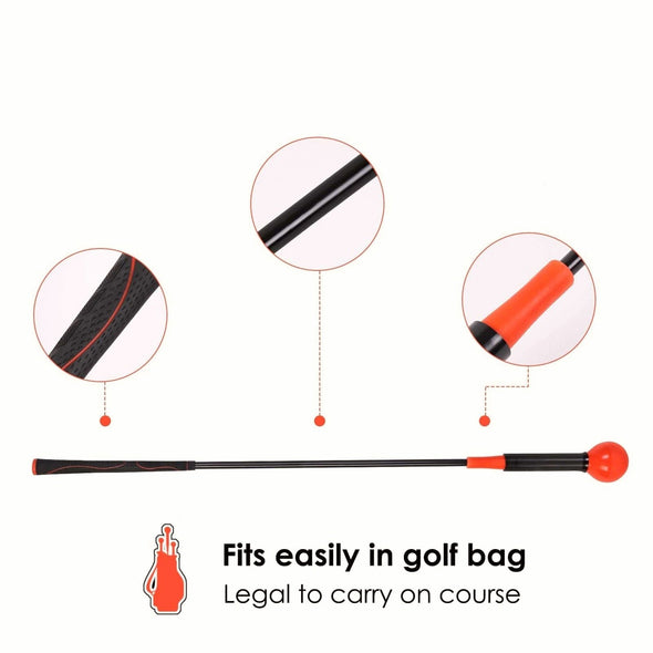 Golf Flex Rod Swing Trainer (Gold 48 Inch)