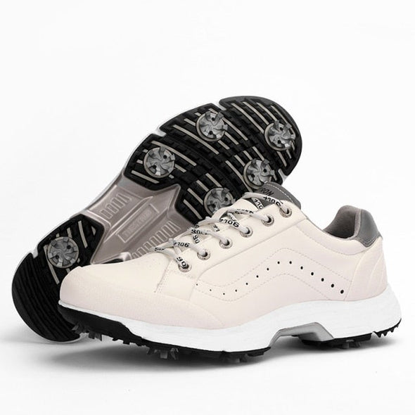 Golf Spiked Cream Pro Shoes