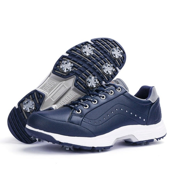 Golf Spiked Navy Pro Shoes