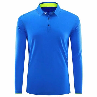 Golf High-Performance LS Shirt (Blue)