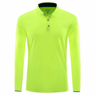 Golf High-Performance LS Shirt (Lime)