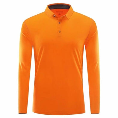 Golf High-Performance LS Shirt (Orange)