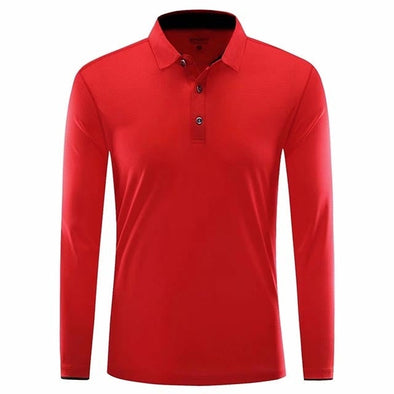 Golf High-Performance LS Shirt (Red)