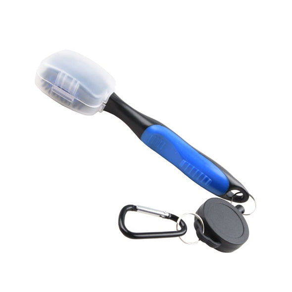 Golf Double Headed Club Brush (Blue)