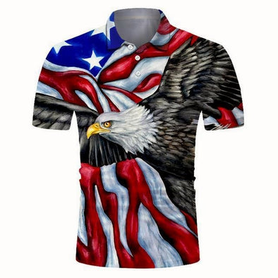 Golf Cooltech Digital Art Loud Shirt (Freedom)