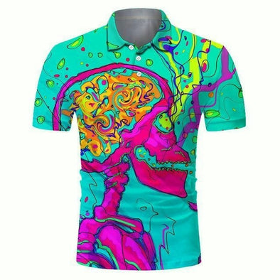 Golf Cooltech Digital Art Loud Shirt (Headache)