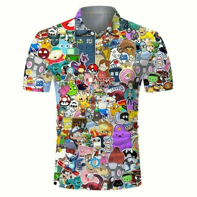 Golf Cooltech Digital Art Loud Shirt (Cartoons)