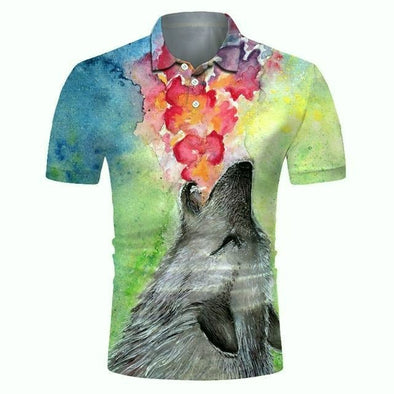 Golf Cooltech Digital Art Loud Shirt (The Calm Before The Storm)