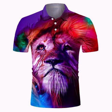 Golf Cooltech Digital Art Loud Shirt (King Of The Jungle)