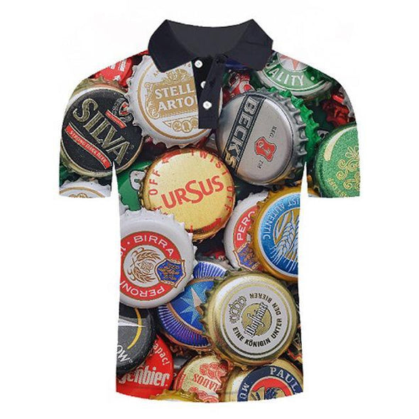 Golf Cooltech Loud Drink Up Shirt (Bottle Caps Messy)