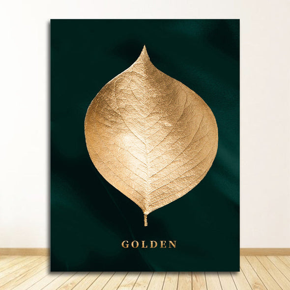 Golden Plant Canvas