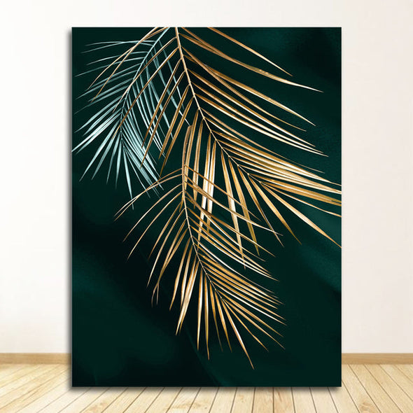 Golden Plant Canvas