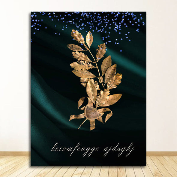 Golden Plant Canvas