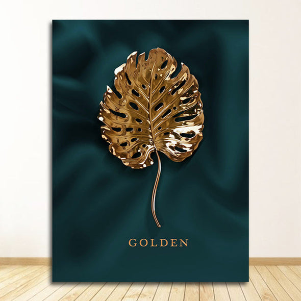 Golden Plant Canvas