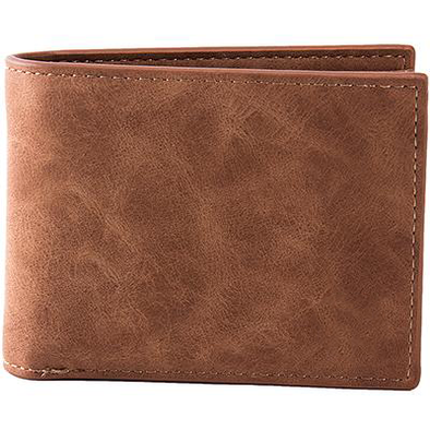 Suede Wallet With Coin Zip