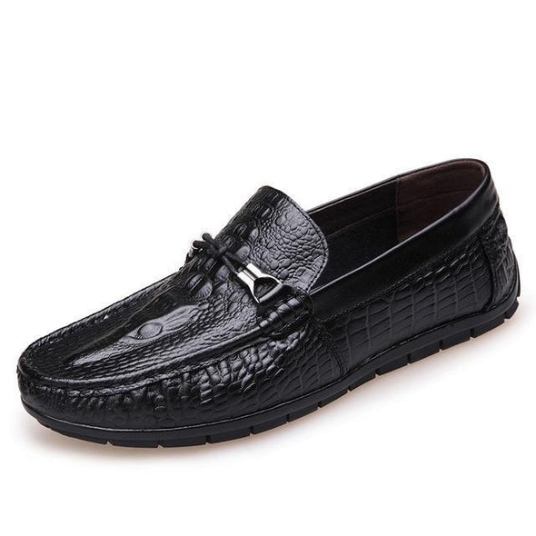 Crocodile Tasseled Loafers