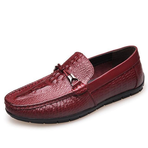 Crocodile Tasseled Loafers