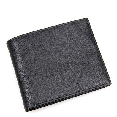 Apollo Black Leather Bi-Fold Wallet