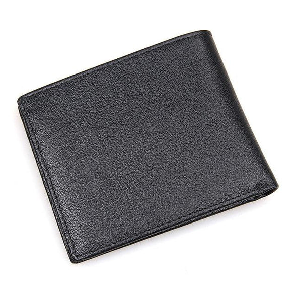 Apollo Black Leather Bi-Fold Wallet