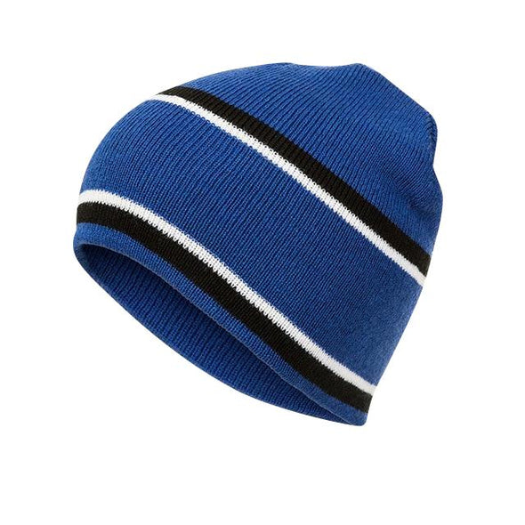 Olympus Blue Striped Comfort Beanie