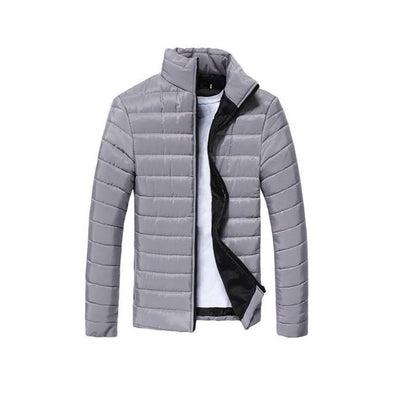 Olympus Gray Classic Puffer Jacket